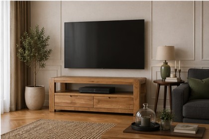 Bergen Oak 140cm Large TV Unit Bergen Oak 140cm Large TV Unit