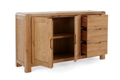 Bergen Solid Oak Large Sideboard Bergen Solid Oak Large Sideboard