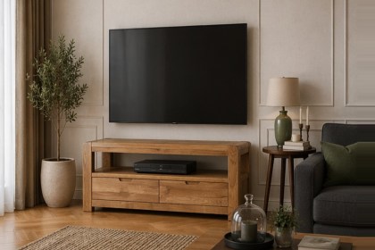 Bergen Oak 110cm Small TV Unit Bergen Oak 110cm Small TV Unit