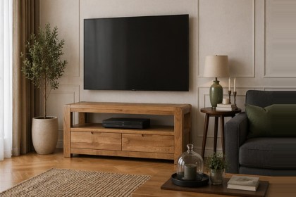 Bergen Oak 110cm Small TV Unit Bergen Oak 110cm Small TV Unit