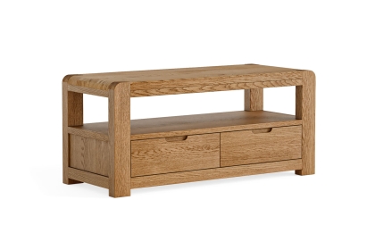 Bergen Solid Oak 110cm Small TV Unit Bergen Solid Oak 110cm Small TV Unit