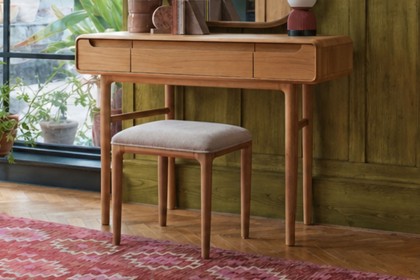 G Plan Winchester Retro Oak Upholstered Stool G Plan Winchester Retro Oak Upholstered Stool
