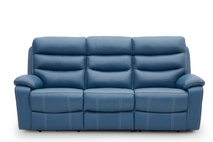 Halo Tech Leather 3 Seater Power Head Tilt Recliner Sofa Halo Tech Leather 3 Seater Power Head Tilt Recliner Sofa