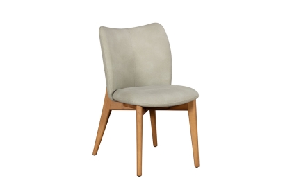 Spencer PU Leather Dining Chair in Misty Grey Spencer PU Leather Dining Chair in Misty Grey