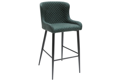 Heron Industrial Bar Stool in Bottle Green PU Heron Industrial Bar Stool in Bottle Green PU