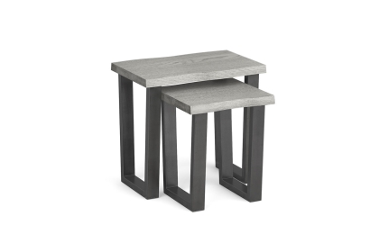 Brooklyn Grey Oak Nest Of Tables Brooklyn Grey Oak Nest Of Tables