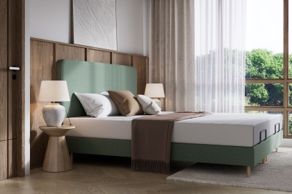 TEMPUR Form Spring Adjustable Bed with Classic Box Headboard TEMPUR Form Spring Adjustable Bed with Classic Box Headboard