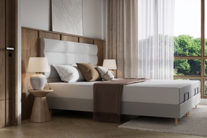 TEMPUR Form Spring Adjustable Bed with Horizontal Headboard TEMPUR Form Spring Adjustable Bed with Horizontal Headboard