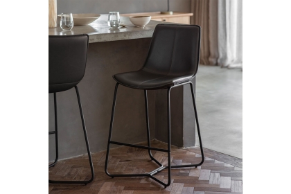 Gallery Direct Set of 2 Hawking Bar Stool in Charcoal Gallery Direct Set of 2 Hawking Bar Stool in Charcoal