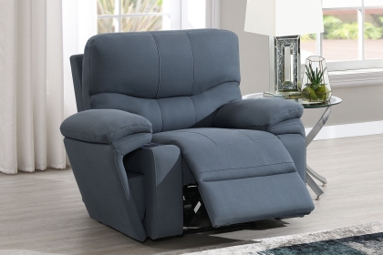 Quantum Cinematic Power Recliner Armchair with Headrest and iTable Arm Quantum Cinematic Power Recliner Armchair with Headrest and iTable Arm