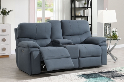 Quantum Cinematic 2 Seater Power Recliner Sofa with Headrest and iTable Console Quantum Cinematic 2 Seater Power Recliner Sofa with Headrest and iTable Console