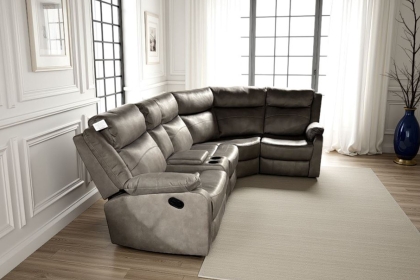 Ellena Soft Grey L Shape Recliner Corner Sofa with Storage Ellena Soft Grey L Shape Recliner Corner Sofa with Storage