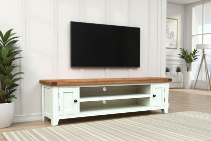 Cotswold White Extra Large TV Stand 180cm Wide Cotswold White Extra Large TV Stand 180cm Wide