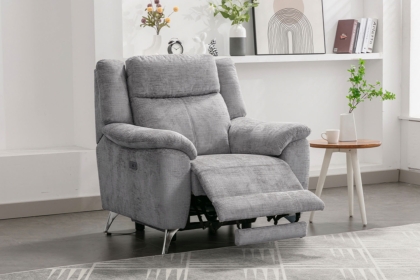 Monroe Fabric Recliner Chair in Ash Monroe Fabric Recliner Chair in Ash