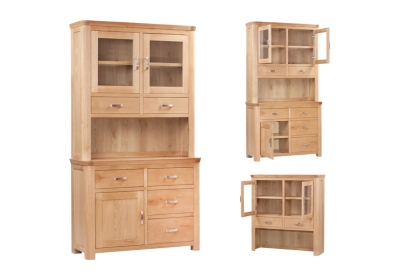 Treviso Oak Small Buffet Hutch Sideboard Treviso Oak Small Buffet Hutch Sideboard