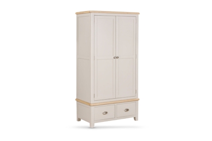 Windermere Painted Oyster Grey Oak Double Wardrobe Windermere Painted Oyster Grey Oak Double Wardrobe