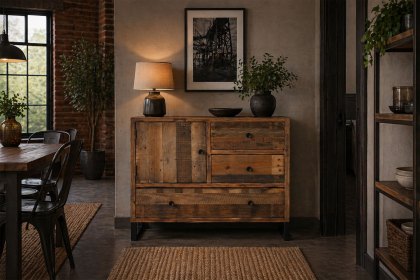 Nixon Reclaimed Wood Narrow Sideboard Nixon Reclaimed Wood Narrow Sideboard