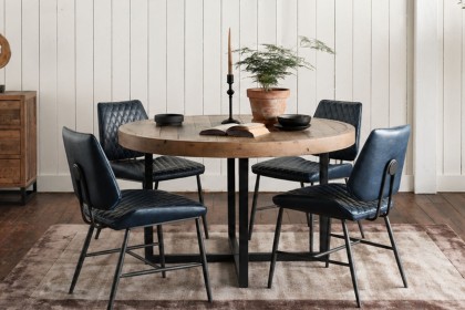 Nixon Reclaimed Wood 120cm Round Dining Table Nixon Reclaimed Wood 120cm Round Dining Table