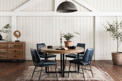 Nixon Reclaimed Wood 120cm Round Dining Table Nixon Reclaimed Wood 120cm Round Dining Table