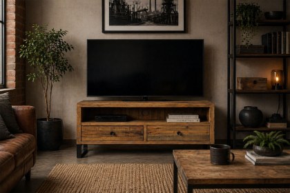 Nixon Reclaimed Wood Small TV Unit Nixon Reclaimed Wood Small TV Unit