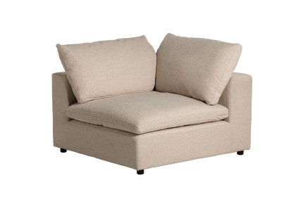 Zen Modular Natural Chenille Corner Section Zen Modular Natural Chenille Corner Section