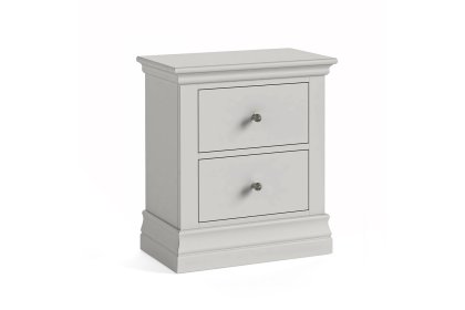 Burgundy Painted Light Grey 2 Drawer Bedside Table Burgundy Painted Light Grey 2 Drawer Bedside Table