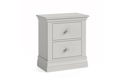 Burgundy Painted Light Grey 2 Drawer Bedside Table Burgundy Painted Light Grey 2 Drawer Bedside Table