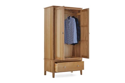 Bath Oak Double Wardrobe Bath Oak Double Wardrobe