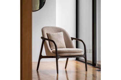 Gallery Direct Alegra Armchair in Taupe Gallery Direct Alegra Armchair in Taupe