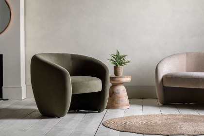 Gallery Direct Curvo Armchair in Moss Green Gallery Direct Curvo Armchair in Moss Green