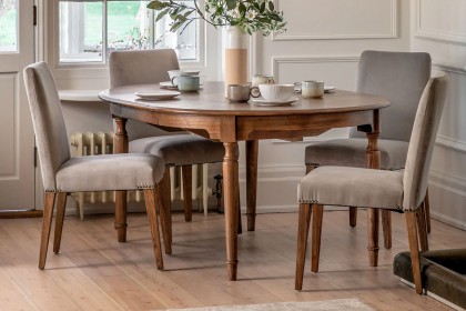 Gallery Direct Highgrove 120-160cm Round Extending Dining Table Gallery Direct Highgrove 120-160cm Round Extending Dining Table