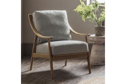 Gallery Direct Reliant Armchair in Natural Linen Gallery Direct Reliant Armchair in Natural Linen