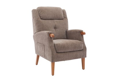 GFA Isla Fireside Chair in Mink Fabric GFA Isla Fireside Chair in Mink Fabric