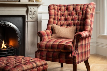 Tetrad Mackenzie Harris Tweed Wing Chair Tetrad Mackenzie Harris Tweed Wing Chair