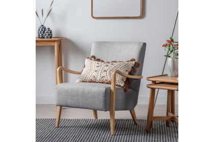 Gallery Direct Chedworth Armchair in Charcoal Fabric Gallery Direct Chedworth Armchair in Charcoal Fabric