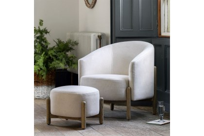 Gallery Direct Tindon Armchair in Natural Fabric Gallery Direct Tindon Armchair in Natural Fabric