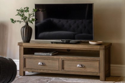 Gallery Direct Hardwick Smoked Oak Media TV Unit Gallery Direct Hardwick Smoked Oak Media TV Unit