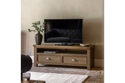 Gallery Direct Hardwick Smoked Oak Media TV Unit Gallery Direct Hardwick Smoked Oak Media TV Unit