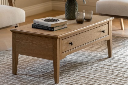 Gallery Direct Malvern Natural Oak 1 Drawer Coffee Table Gallery Direct Malvern Natural Oak 1 Drawer Coffee Table