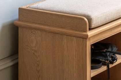 Gallery Direct Malvern Natural Oak Hall Bench Gallery Direct Malvern Natural Oak Hall Bench