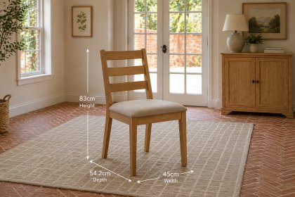 Gallery Direct Malvern Natural Oak Dining Chairs (Pair) Gallery Direct Malvern Natural Oak Dining Chairs (Pair)