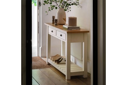 Gallery Direct Eton Painted White 2 Drawer Console Table Gallery Direct Eton Painted White 2 Drawer Console Table