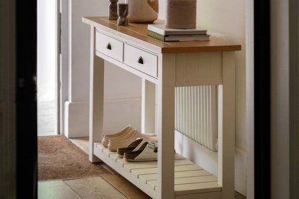 Gallery Direct Eton Painted White 2 Drawer Console Table Gallery Direct Eton Painted White 2 Drawer Console Table