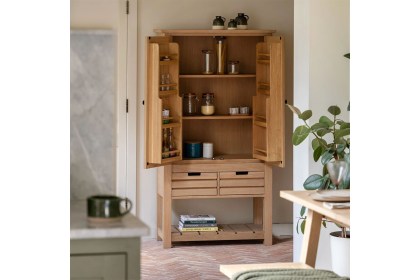 Gallery Direct Eton Natural Larder Cupboard Gallery Direct Eton Natural Larder Cupboard