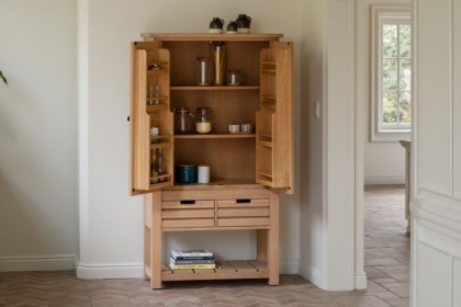 Gallery Direct Eton Natural Larder Cupboard Gallery Direct Eton Natural Larder Cupboard