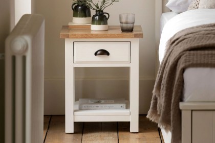 Gallery Direct Eton Painted White 1 Drawer Bedside Table Gallery Direct Eton Painted White 1 Drawer Bedside Table
