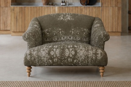 Tetrad Heritage Jacaranda Bagru Snuggler Chair Tetrad Heritage Jacaranda Bagru Snuggler Chair