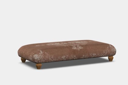 Tetrad Heritage Jacaranda Bagru Large Rectangular Stool Tetrad Heritage Jacaranda Bagru Large Rectangular Stool