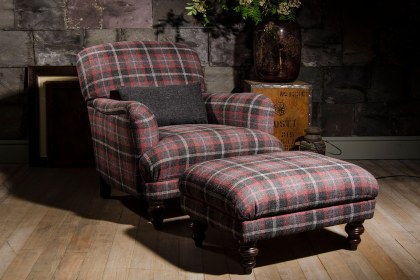 Tetrad Braemar Harris Tweed Stool Tetrad Braemar Harris Tweed Stool
