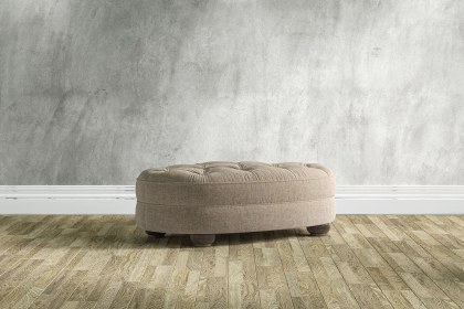 Tetrad Heritage Strand Oval Buttoned Stool Tetrad Heritage Strand Oval Buttoned Stool